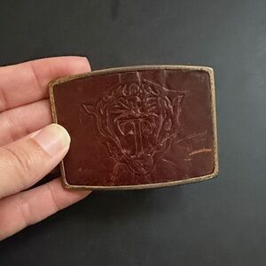 Tiger of Sweden Rectangle Brass Metal Belt Buckle